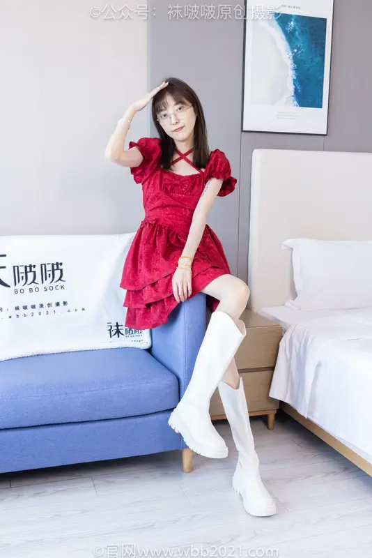 稚予-长靴、短靴、薄肉丝（花絮版） - BoBoSocks袜啵啵
